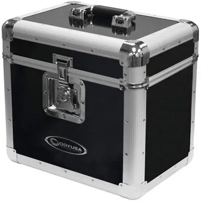 Odyssey KROM Series Record Utility Case for 70 Individual 12" Vinyl Records and LPs with Foam-Lined