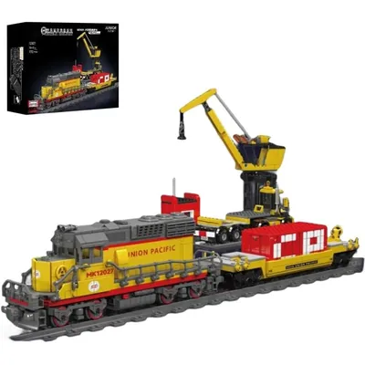 Rail Trains MOC EMD SD40-2 Diesel Locomotive Remote Control Train Railway Model 12027PCS Building