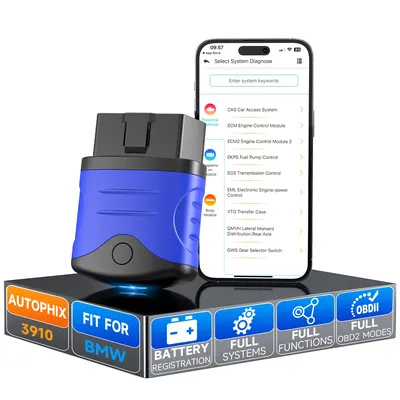 AUTOPHIX 3910 Bluetooth OBD2 Scanner SRS EPB Oil ETC Reset Full Systems Car Diagnostic Scan Tool Fit