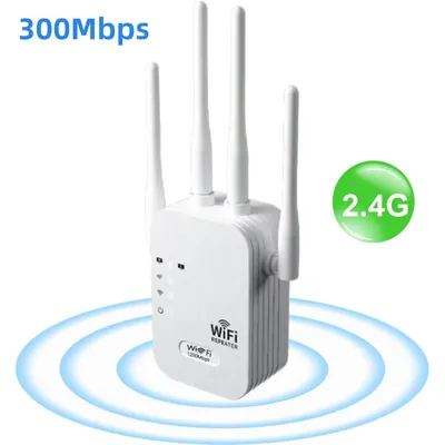 300Mbps WiFi Repeater Wireless WIFI Extende Amplifier WiFi Booster 2.4G Signal Router 802.11N Long