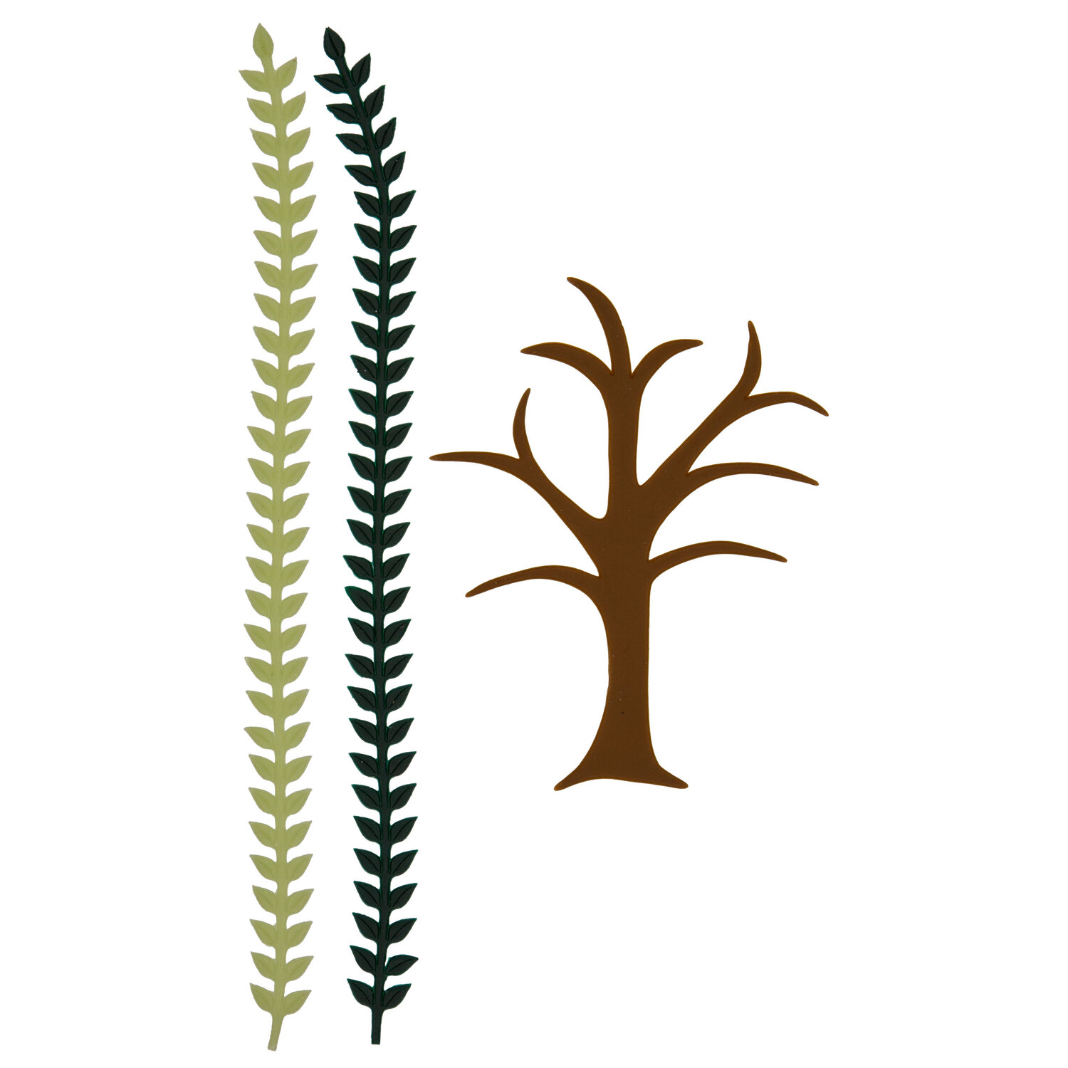 Décoration en cire "arbre avec feuilles"