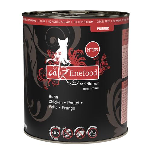 6 x 800g catz finefood Purrrr No.103 Huhn Katzenfutter nass