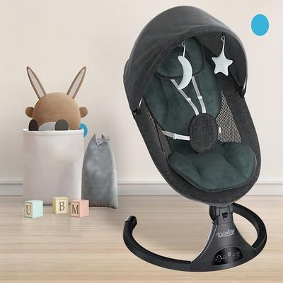 TEMU Baby Swings Portable Baby Swing For Infants, 5 With Music Speaker And 12 For Baby Boy Girl Newborn Baby 0-12 Months As , Christmas Gift