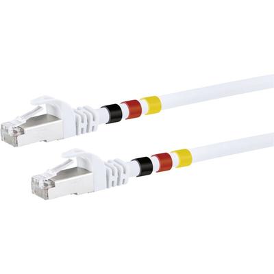 Netzwerkkabel CAT7 2x 3 Farbringe 10 m Handy-Kabel-Adapter - Schwaiger