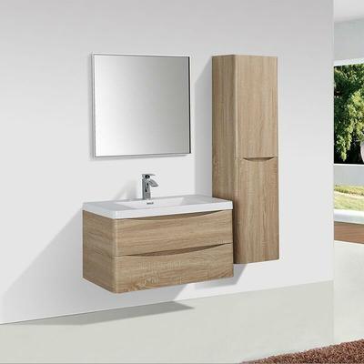 Waschtisch + Unterschrank 90cm montiert Eiche hell piacenza Image