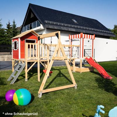 Home Deluxe - Spielpark inkl. Rutsche wunderland - 555 x 340 cm Spielpark Klettergerüst Kletterwand Image