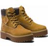 Schnürboots TIMBERLAND "STONE STREET6 INCH LACE UP WATERPROOF BOOT", Gr. 37,5, gelb (wheat), Leder, Synthetik, sportlich, Schuhe, Winterstiefel, Schnürstiefel, Winterschuhe, wasserdicht