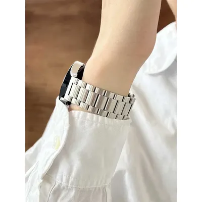 Edelstahlband für Samsung Galaxy Watch 7/FE/6/5 Pro/4/Classic 20 mm 22 mm Metallarmband Amazfit Image