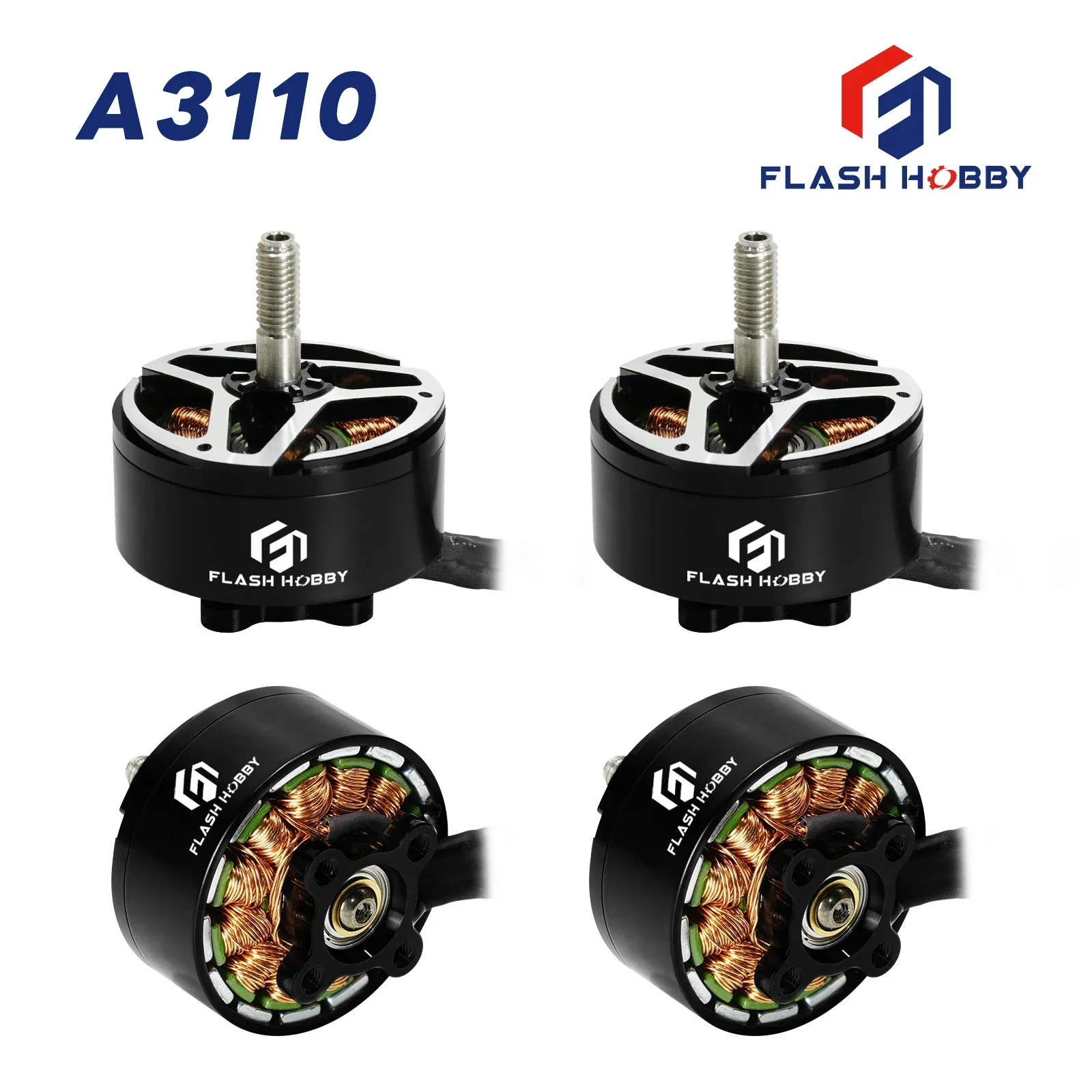 Flash hobby a3110 3110 900kv bürstenloser motor 6s lipo für fpv freestyle 9 zoll 10 zoll langstrecken cinelifter drohnen diy teile