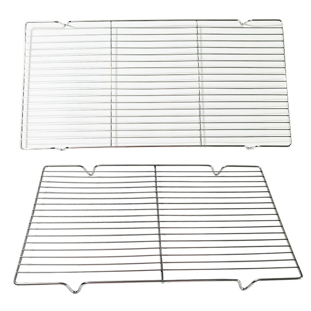 1PCS Edelstahl Matte Net Grid Form Rechteck Grill Grillen Mesh Net BBQ Werkzeuge Platz Grill Net Grill Herd teile Image