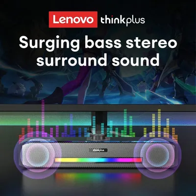 Lenovo Original TS33 verkabelter und Bluetooth 5.0-Lautsprecher 360 für Image