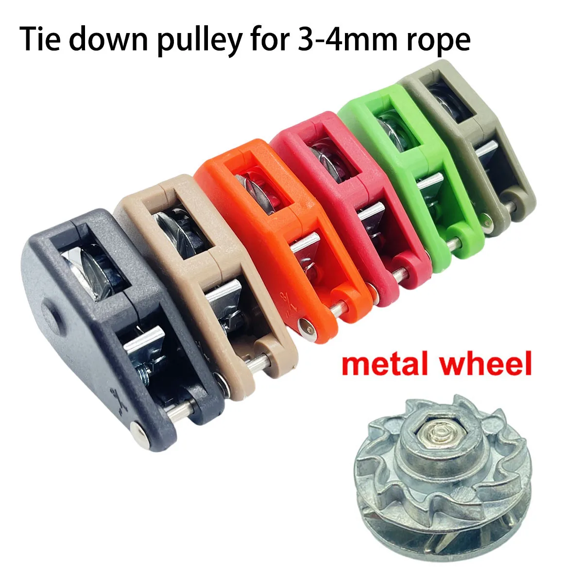 Für 3-4mm Seil Zurr scheibe Ratsche Camping Winds eil Zelt Ratsche Outdoor Winds eil Schnalle Spanner Image