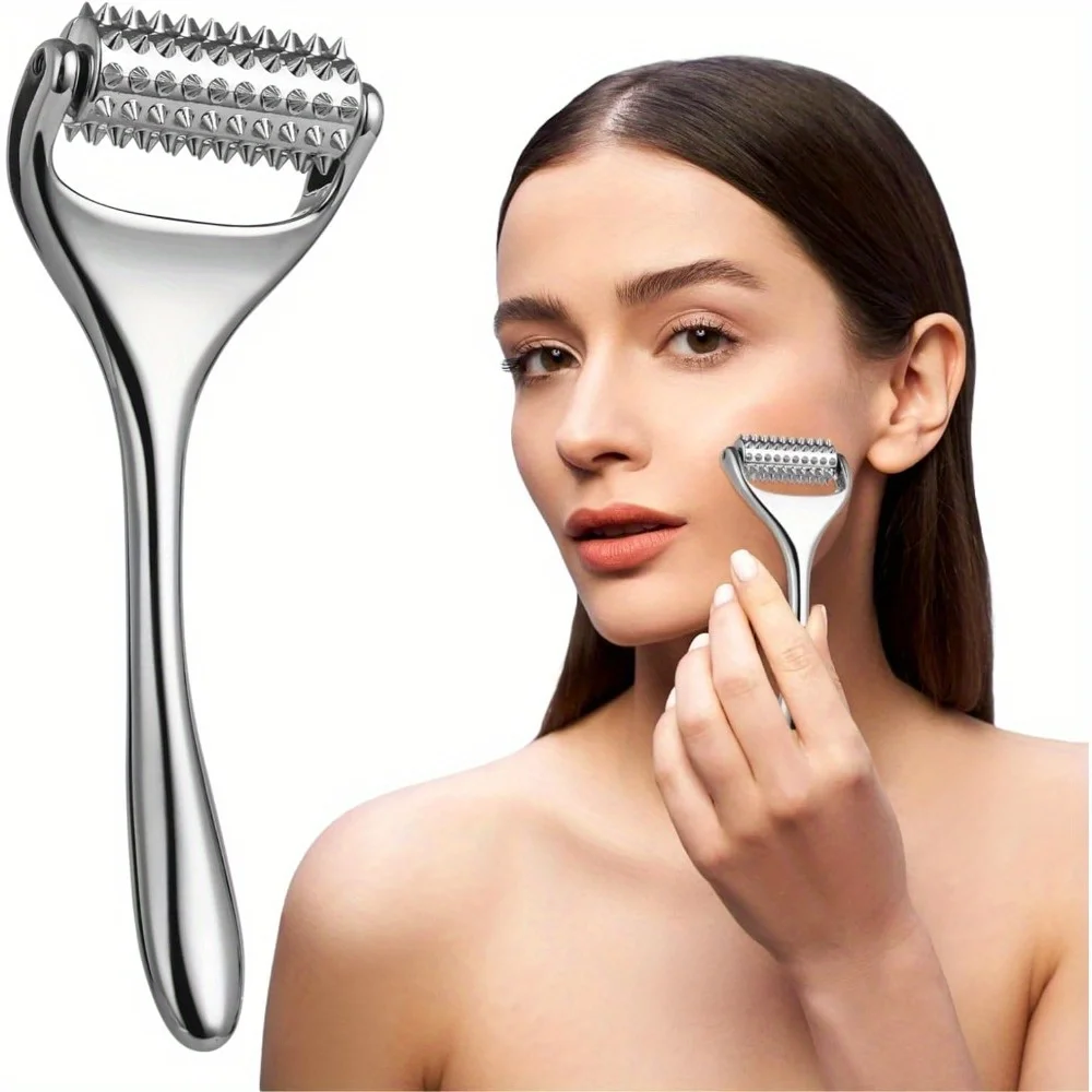 Gesicht Massager Massage Akupunktur Roller Für Hals Arm Bein Fuß Gesicht Heben Tiefe Gewebe Massage Werkzeug Gesicht Schönheit Hautpflege Werkzeug Image