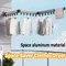 Wall-Mounted Foldable Aluminum Alloy Clothes Drying Rack Perfect for Balcony Bedroom Kitchen Living