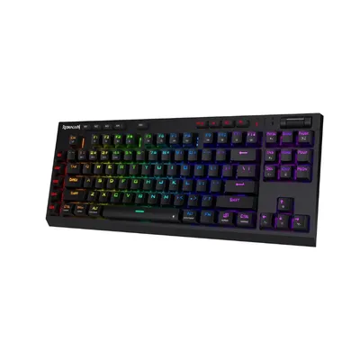 Redragon K596 PRO RGB 5.0 BT/2.4 Ghz/Wired Three Modes Hot-Swappable 87 Keys TKL Wrist Rest