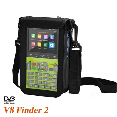 Top Original V8 Finder 2 SatFinder Digital Satellite Finder DVB-S2X 1080P HD Receptor TV Signal