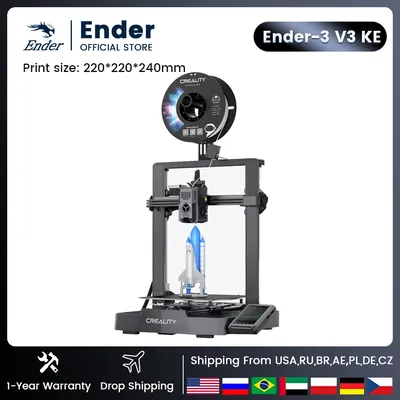 Creality 3D Ender-3 v3 KE Printer Upgrade Sprinte Direct Drive Extruder Hands-free Auto Leveling 32