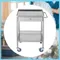 Bymaocar 2-layer Household Utility Cart Stainless Steel Anti-corrosion with Wheels & Drawer Mobile