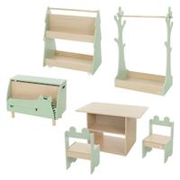 Joyz Kindermöbel Set multifunktional Kindersitzgruppe Holz Regal Kinderzimmer