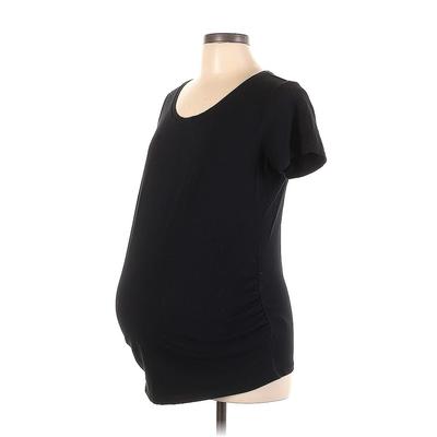 BumpStart Short Sleeve T-Shirt: Black Tops - Women's Size Large Maternity