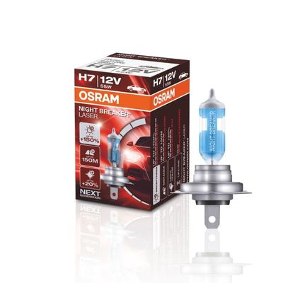 OSRAM NIGHT BREAKER® LASER H7 Einzelblister Glühlampe, Fernscheinwerfer,Glühlampe, Hauptscheinwerfer,Glühlampe, Nebelsch