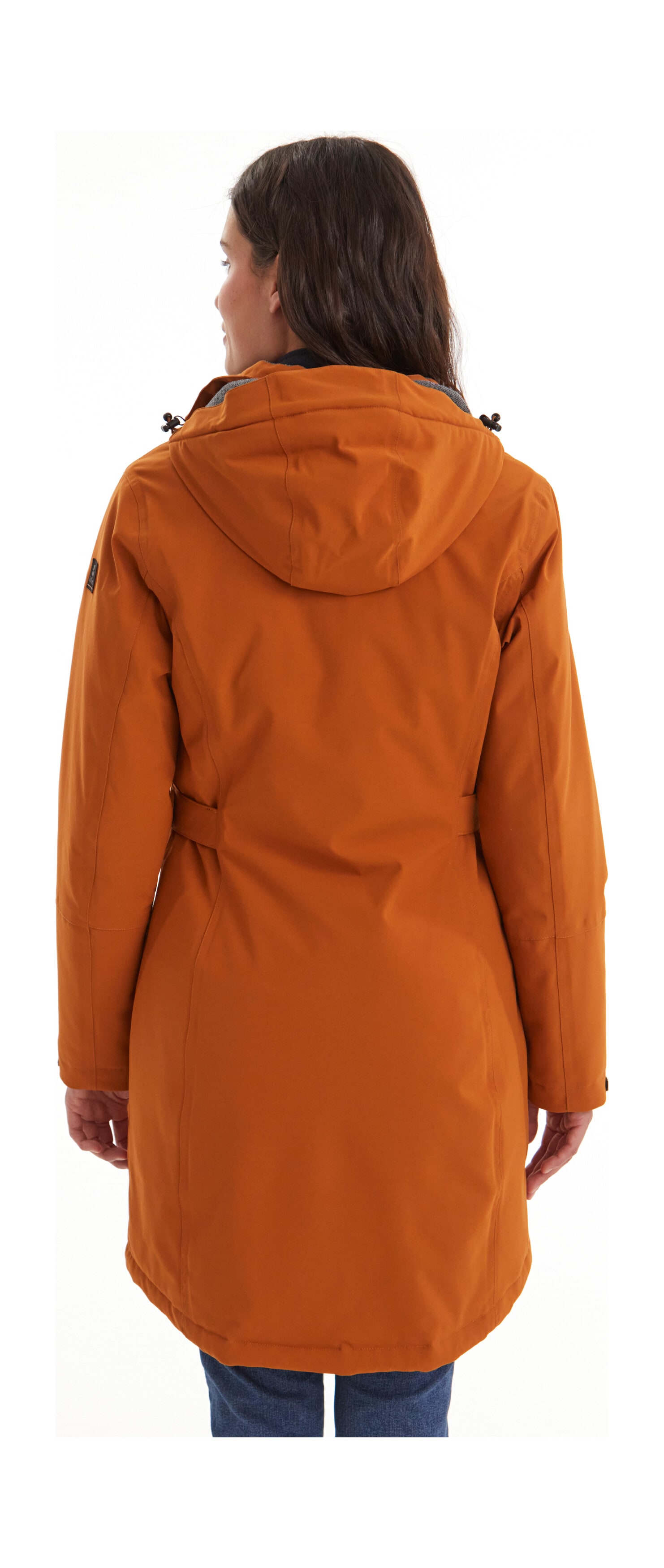 Parka KILLTEC "KOW 165 WMN PRK", Damen, Gr. 36, gelb (curry), Oberstoff: 100% Polyester, Futter: 100% Polyester, Füllung: 100% Polyester, Jacken, Wasser- und winddichter Parka mit Teddyfleece und abnehmbarer Kapuze, Topseller Image