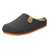 Pantoffel ROHDE "NAPOLI-H", Herren, Gr. 46, grau (anthrazit, meliert), Filz, klassisch, Schuhe, Clog, Hausschuh, Homeslipper mit herausnehmbarer Innensohle