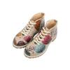 Stiefel DOGO "Shortcut Boots Best Time Of The Year Damen Stiefeletten", Damen, Gr. 41, Normalschaft, bunt (natur), Lederimitat, Schuhe, Handgefertigt