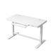 Azen Smart Standing Desk with charging ports and drawer - All White - Wood Top - More4Home YQ22S-ZF2W-J-W