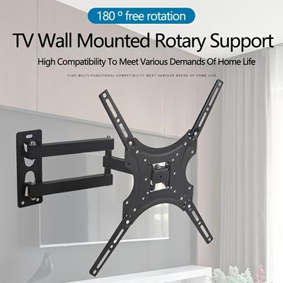 "TEMU Sturdy 2023 Wall Mount Tv Bracket 14-55"" Tvs, Fixed, Durable Carbon Steel - Extension For Optimal Viewing"