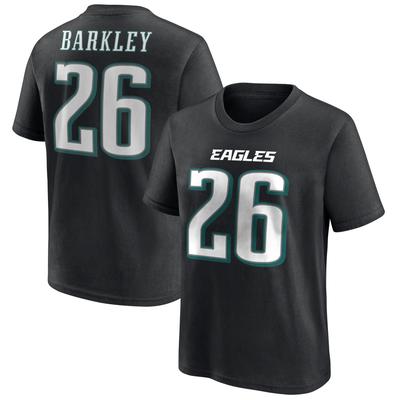 Philadelphia Eagles Name und Nummer Grafik T-Shirt - Saquon Barkley 26 - Jugendliche Image