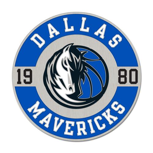 Dallas Mavericks runder Emaille-Anstecknadel