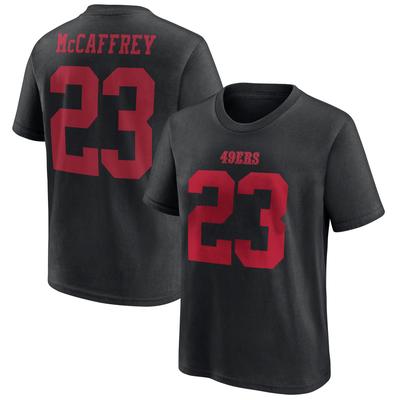 San Francisco 49ers Name und Nummer Grafik T-Shirt - Christian McCaffrey 23 - Jugendliche Image