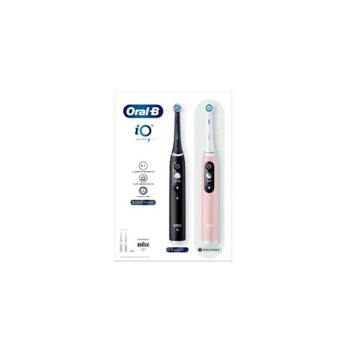 Oral-b Io 6 Erwachsener Rotierende Zahnbürste Schwarz, Pink