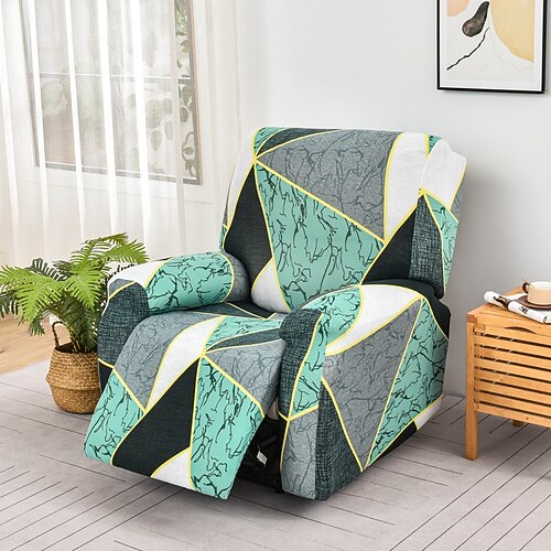 florale Liegestuhlbezüge rutschfeste Massage Lazy Boy Sofabezug All-Inclusive Einzelsitz Couchbezug Sesselbezüge Image