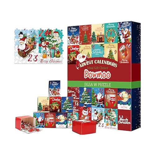 Weihnachts-Adventskalender Puzzle Spielzeug Puzzle kreatives Spielzeug Weihnachtskalender Puzzle für Weihnachtsgeschenke