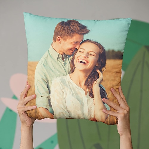 benutzerdefinierte Kissenbezug fügen Sie Ihr Bild personalisierte Foto-Design Bild Mode lässig Kissenbezug Kissenbezug 1pc personalisierte Valentinstag Geschenk nach Maß Image