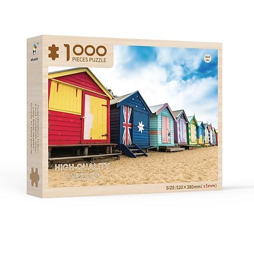 1000 Teile Holzpuzzle für Erwachsene, weihnachtliches personalisiertes Puzzlespielzeug