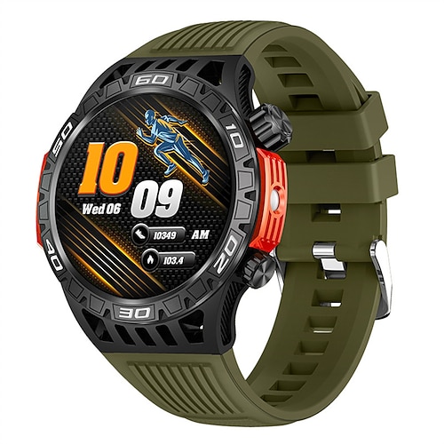 ht22 Smart Watch 1,46 Zoll Bildschirm Bluetooth Anruf IP68 wasserdicht LED Taschenlampe große Batterie 100 Sport GPS Fitness Track Smart Watch