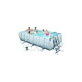 PISCINA POWER STEEL FRAME FUORI TERRA RETTANGOLARE Misura: cm 404 x 201 x 100