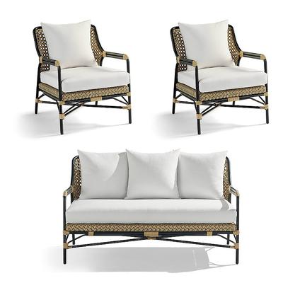 Reeve Seating Replacement Cushions - Lounge Chair, Gingko Lounge Chair - Frontgate