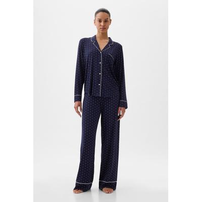 Gap Womens Blue Poplin Pyjama Shirt - Blue