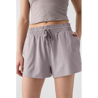 Gap Womens Light Grey Brushed Jersey Shorts - Light Grey