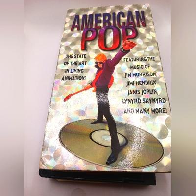 Columbia Media | American Pop Vhs Tape 1998 - Ralph Bakshi - Animation | Color: Silver | Size: Os