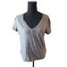 Madewell Tops | Madewell V Neck Short Sleeve T-Shirt Heathered Gray Size L Casual Basic Comfy | Color: Gray | Size: L