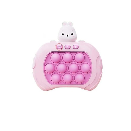 Contrôleur de jeu pop, jeu à poussée rapide, jouets anti-stress, console de jeu à bulles portable, jeu pop lumineux, jouets sensoriels anti-stress pour Noël pour garçons et filles, cadeau de Noël,