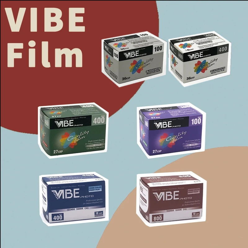 Vibe color/b & w film iso 100/400/800 135 negativer film 27exp/roll für vibe 501f 135 kamera Image