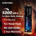 KOOTION M2 SSD NVMe Gen 4 M.2 SSD 2 to 1 to 512GB disque dur interne à semi-conducteurs M.2 PCIe 4.0x4 2280 SSD pour PS5 ordinateur portable