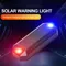 Mini lampe d'avertissement de voiture à énergie solaire, lampe de poche LED pour voiture et moto, lampe d'alarme dans la nuit, lumière stroboscopique d'avertissement, lampe de course