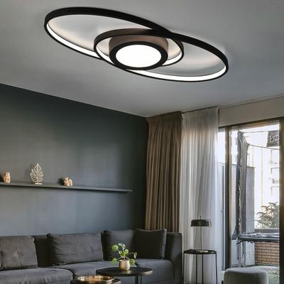 Etc-shop - Deckenleuchte Deckenlampe Designleuchte Schlafzimmer, Switch Dimmer, modern Metall Image